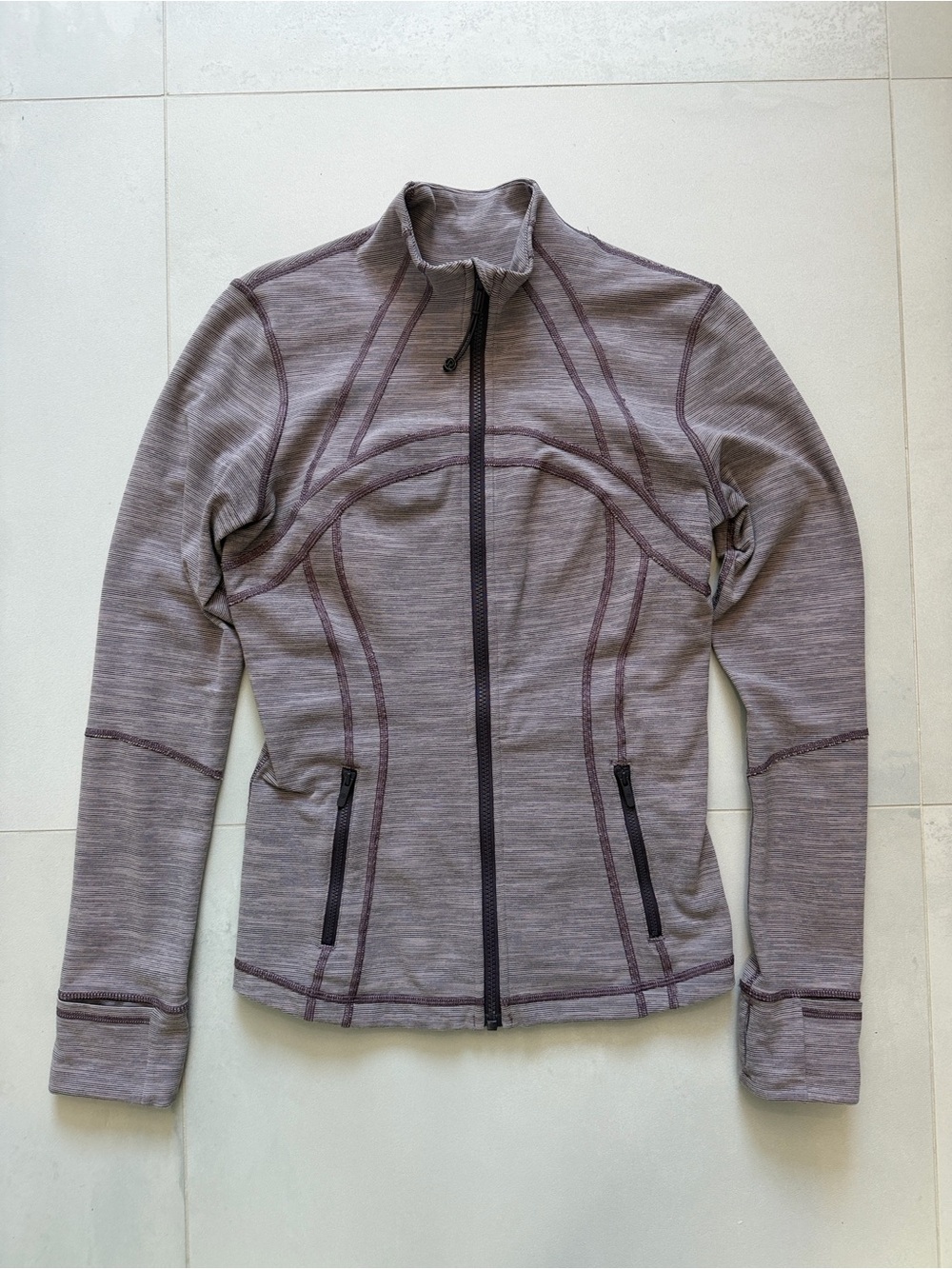 Lululemon Define Jacket - Heathered Purple and Gray